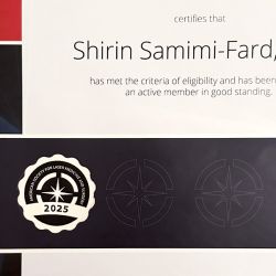 Zertifikat Shirin Samimi-Fard